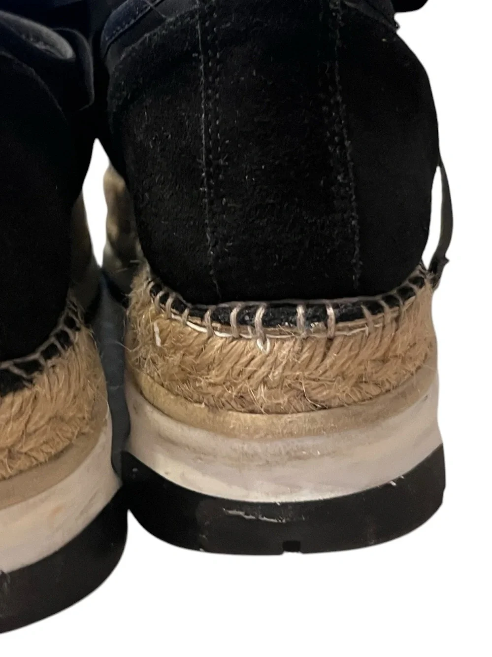 Free People Chapmin Espadrille Black Sneaker Sz 10